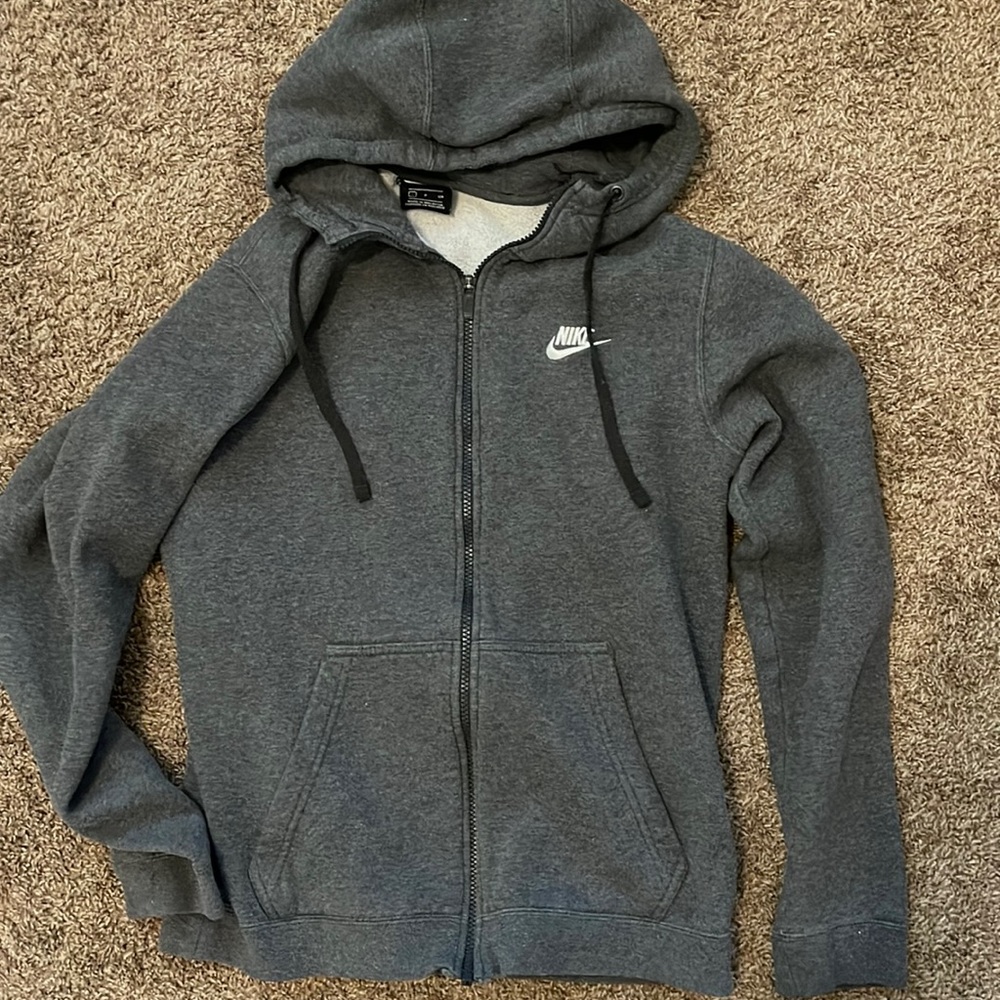 Nike gray Zip up